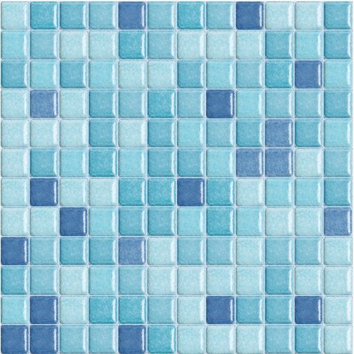 2.5 SARACENI kék kerámia medence mozaik