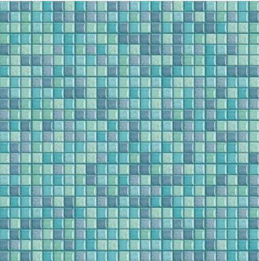 1.0 MONTESILVANO türkizzöld kerámia medence mozaik
