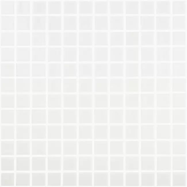 2.5 Fehér - Blanco - üvegmozaik medence burkolat
