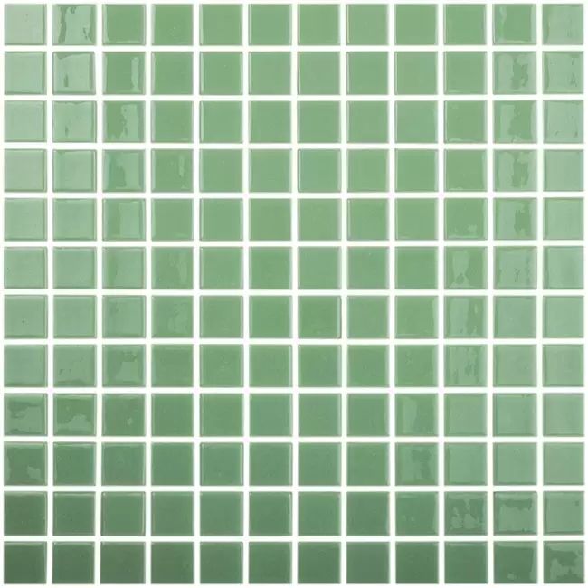 2.5 Világos zöld - Verde Claro - üvegmozaik medence burkolat