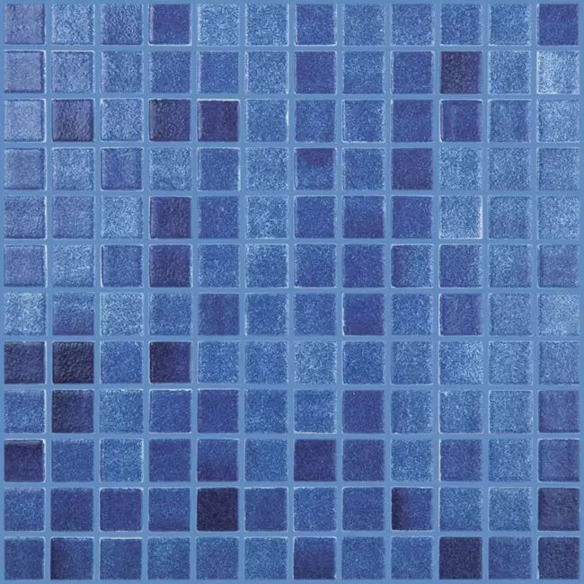 2.5 Sötétkék csúszásmentes - Niebla Azul Marino - üvegmozaik wellness medence burkolat