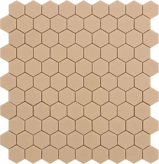 3.5x3.5 Bézs-Barna - Candy Sunlight - Hexagon üvegmozaik wellness burkolat