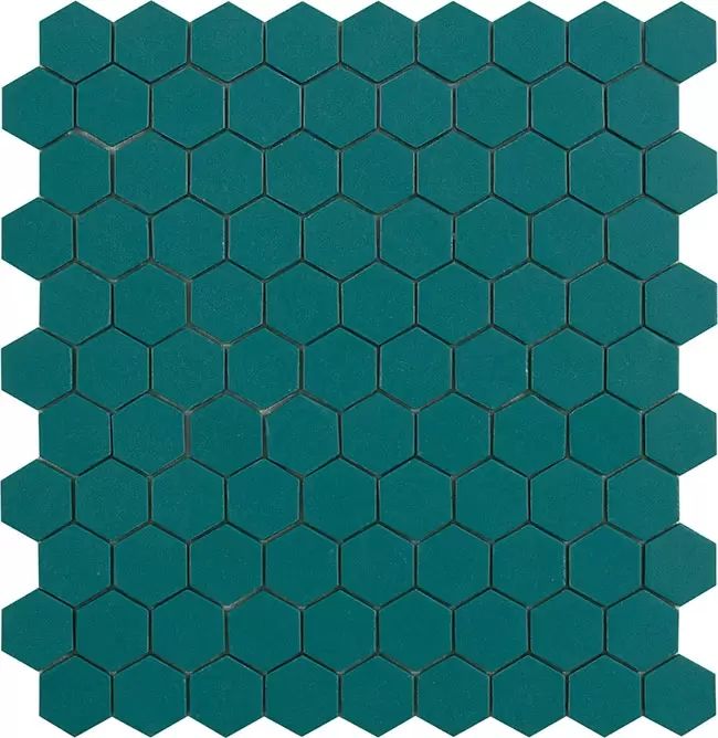 3.5x3.5 Zöld - Candy Opal Green - Hexagon üvegmozaik wellness burkolat