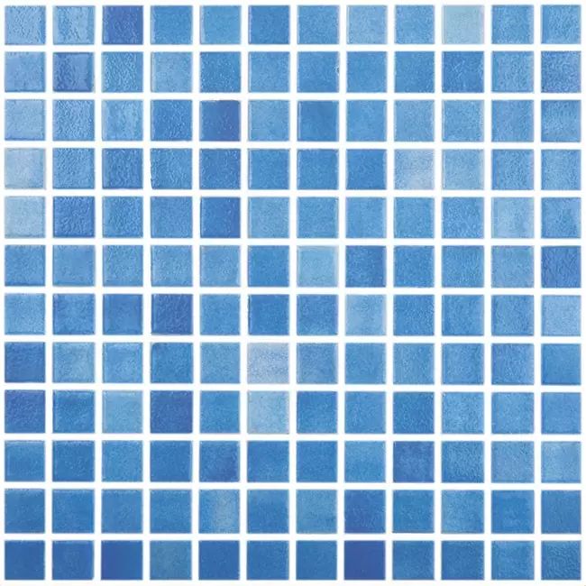 2.5 Kék - Niebla Azul Celeste - üvegmozaik medence burkolat