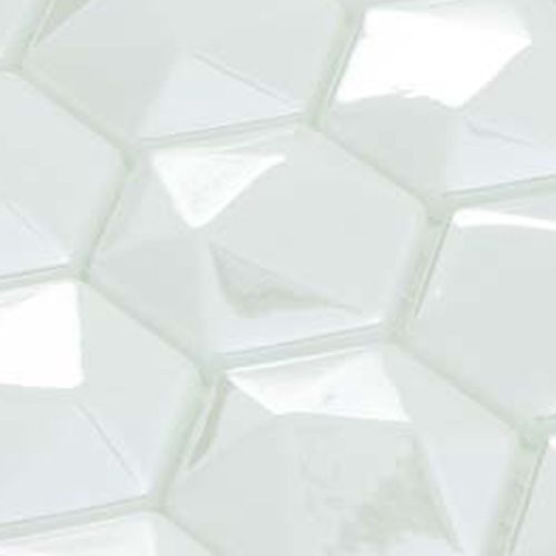 3.5x3.5 Türkizzöld - Diamond Turquesa- Hexagon (gyémánt alakú) üvegmozaik wellness burkolat