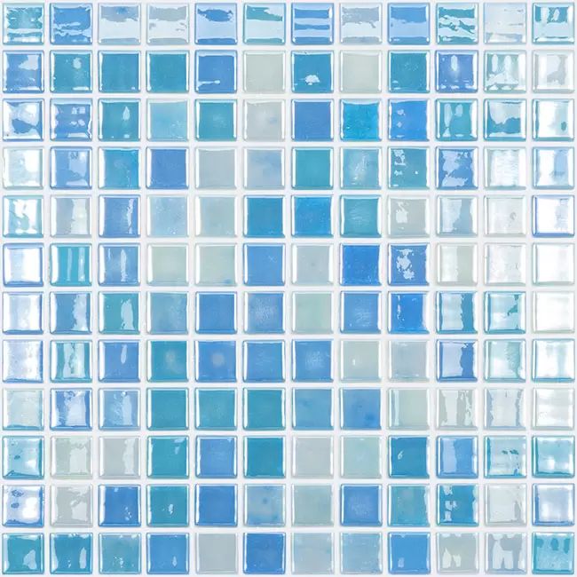 2.5 Kék - Lux Light Blue - üvegmozaik wellness burkolat