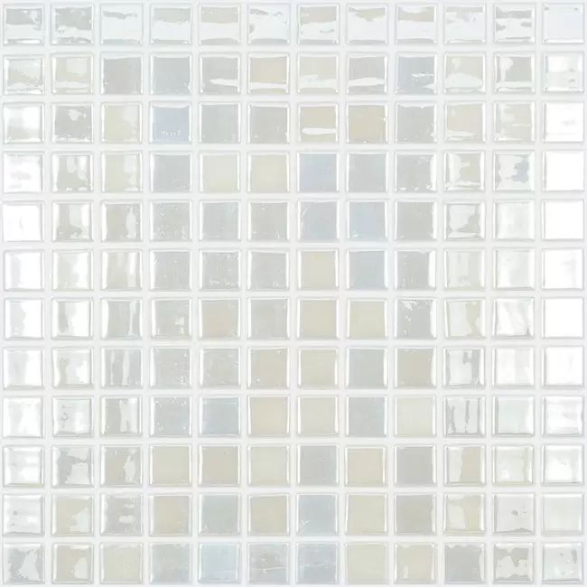 2.5 Fehér - Lux White - üvegmozaik wellness burkolat