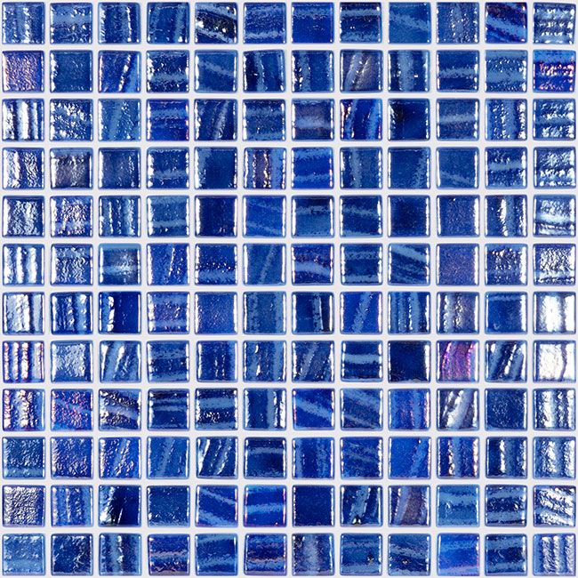 2.5 Sötétkék - Titanium Blue Brush - üvegmozaik medence burkolat