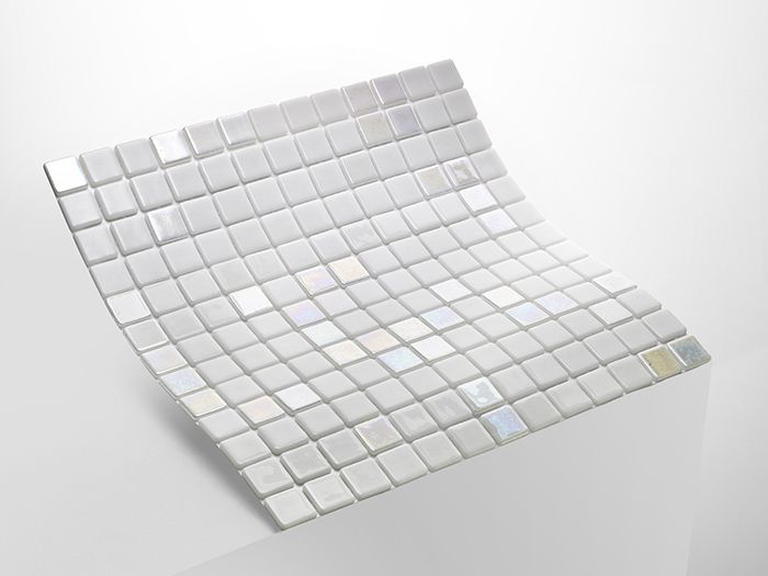 ERNIO Fehér Kültéri Medence Mozaik Burkolat