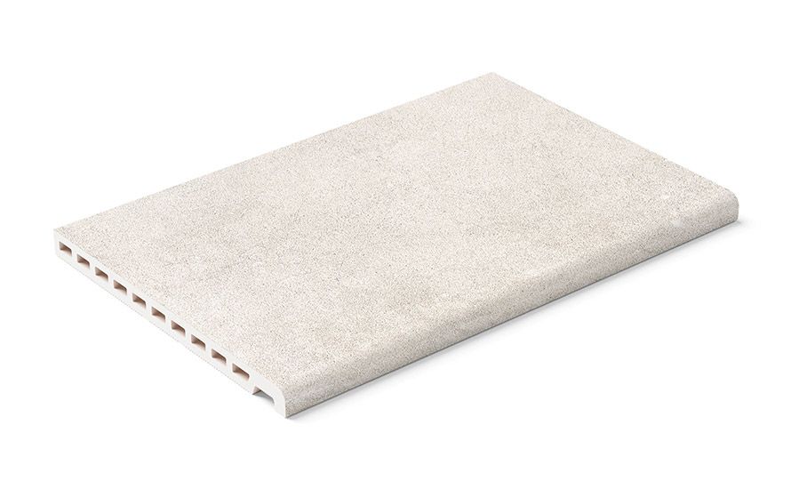 33x50 CEMENT SNOW Világosszürke csúszásmentes Medencefej Burkolat