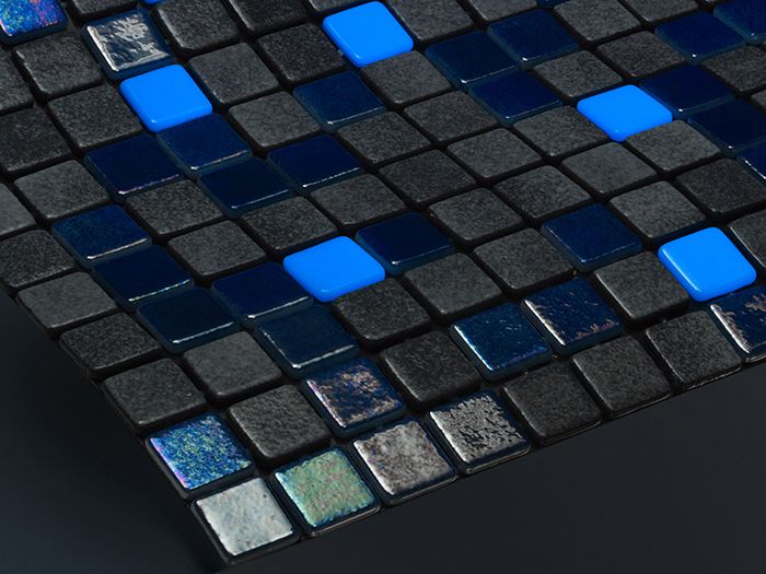 Kék Columbia Blu Tabit Fluoreszkáló Mix Medence Mozaik