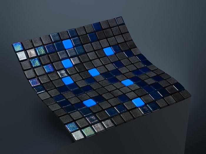 Kék Columbia Blu Tabit Fluoreszkáló Mix Medence Mozaik