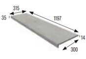 33X120 GRA MATERIA SZÖGLETES ÉLŰ SIMA LÉPCSŐLAP SZÜRKE 33X120 GRA MATERIA SZÖGLETES ÉLŰ SIMA LÉPCSŐLAP SZÜRKE