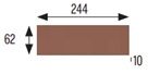 6X25 GRES COTTO BURKOLAT FEHÉR 