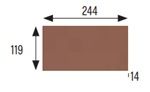 12.5X25 GRES COTTO MEDENCE BURKOLAT SZÜRKE 