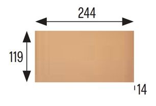 GRES NATURAL 12.5X25 LÉPCSŐ HOMLOKLAP BURKOLAT TERMÉSZETES 
