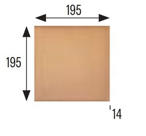 GRES 20x20 PADLÓ BURKOLAT TERMÉSZETES 