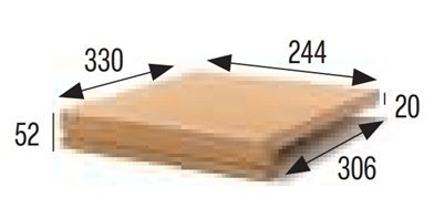 25x33 GRES NATURAL SARKOS LÉPCSŐ BELÉPŐLAP TERMÉSZETES 25x33 GRES NATURAL SARKOS LÉPCSŐ BELÉPŐLAP TERMÉSZETES