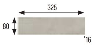 33X8 CAPRI GRES GYÁRI LÁBAZATI SZEGÉLYLAP SZÜRKE 905110 ML160 33X8 CAPRI GRES GYÁRI LÁBAZATI SZEGÉLYLAP SZÜRKE 905110 ML160