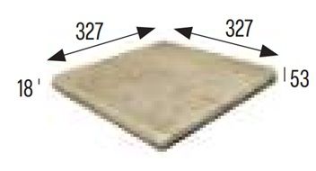 33x33 ORION GRES ÍVESÍTETT LÉPCSŐ BELÉPŐLAP sarokzáró GR SZÜRKE