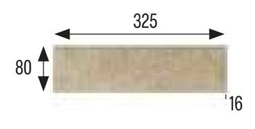 33x8 ORION GYÁRI LÁBAZATI SZEGÉLYLAP BÉZS