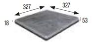 33x33 TATRA GRES ÍVESÍTETT LÉPCSŐ BELÉPŐLAP sarokzáró SZÉNSZÜRKE 33x33 TATRA GRES ÍVESÍTETT LÉPCSŐ BELÉPŐLAP sarokzáró SZÉNSZÜRKE